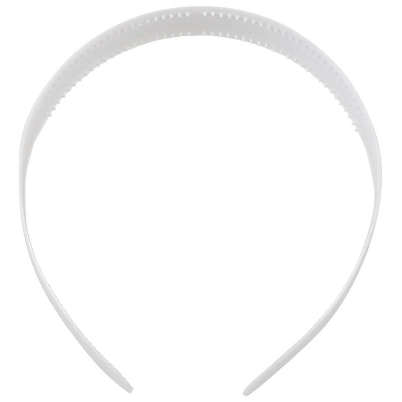 

Ladies Headband Plastic with Teeth White CNIM Hot