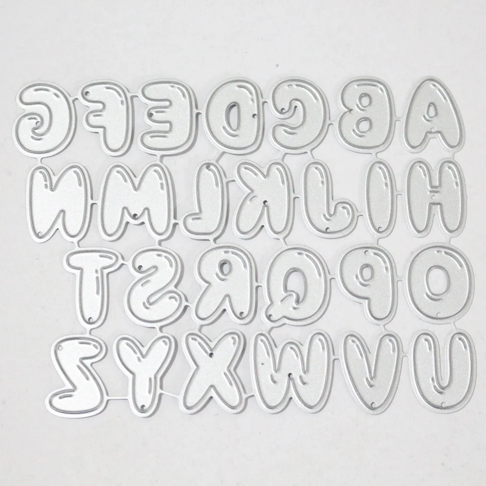 

A-Z Uppercase 26 Alphabets Scrapbooking Dies Metal Cutting Dies Craft Embossing Stamp Stencil Paper Card Making Template DIY