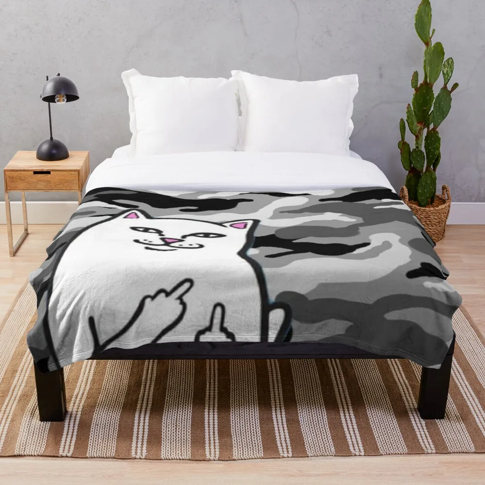 

Cat nermal camo Throw Blanket Fleeceon Bed/Crib/Couch Adult Baby Girls Boys Kids Gift