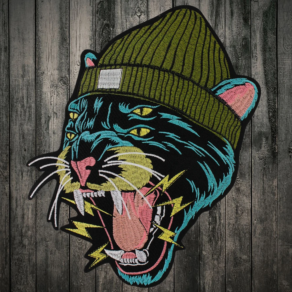 Вышитые нашивки с котом и собакой для рукоделия утюгом одежды Сделай Сам