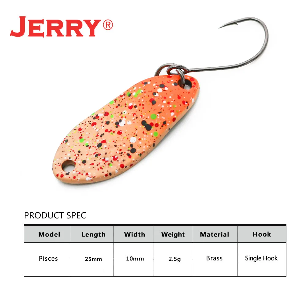 Jerry рыбы Сверхлегкая металлическая блесна приманка пресноводных 1 шт. японский