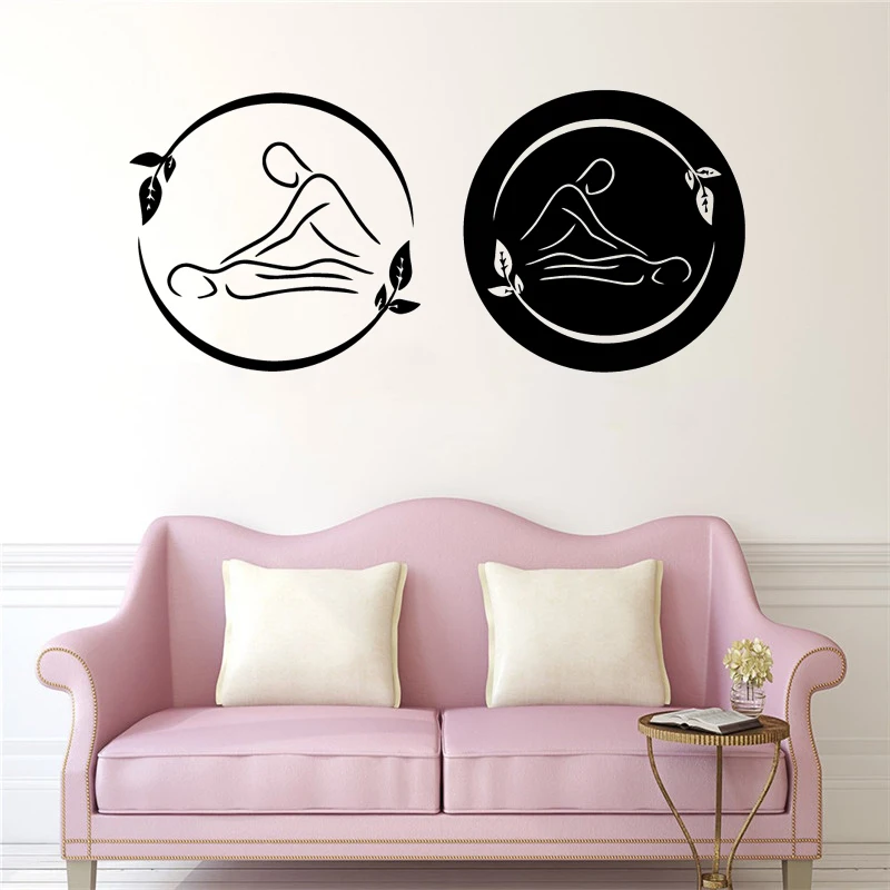 

Spa Vinyl Wand Aufkleber Innen Kunst Dekor Für Massage-Shop Dekoration Aufkleber Aufkleber Wandmalereien Tapete3529