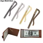 1 шт., зажим для денег, серебристый, бронзовый, золотистый