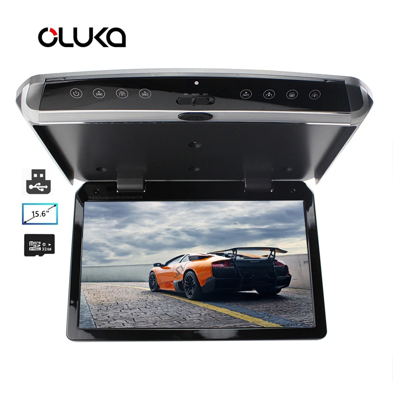 15 6 дюймовый светодиодный цифровой экран Автомобильный дисплей с креплением на