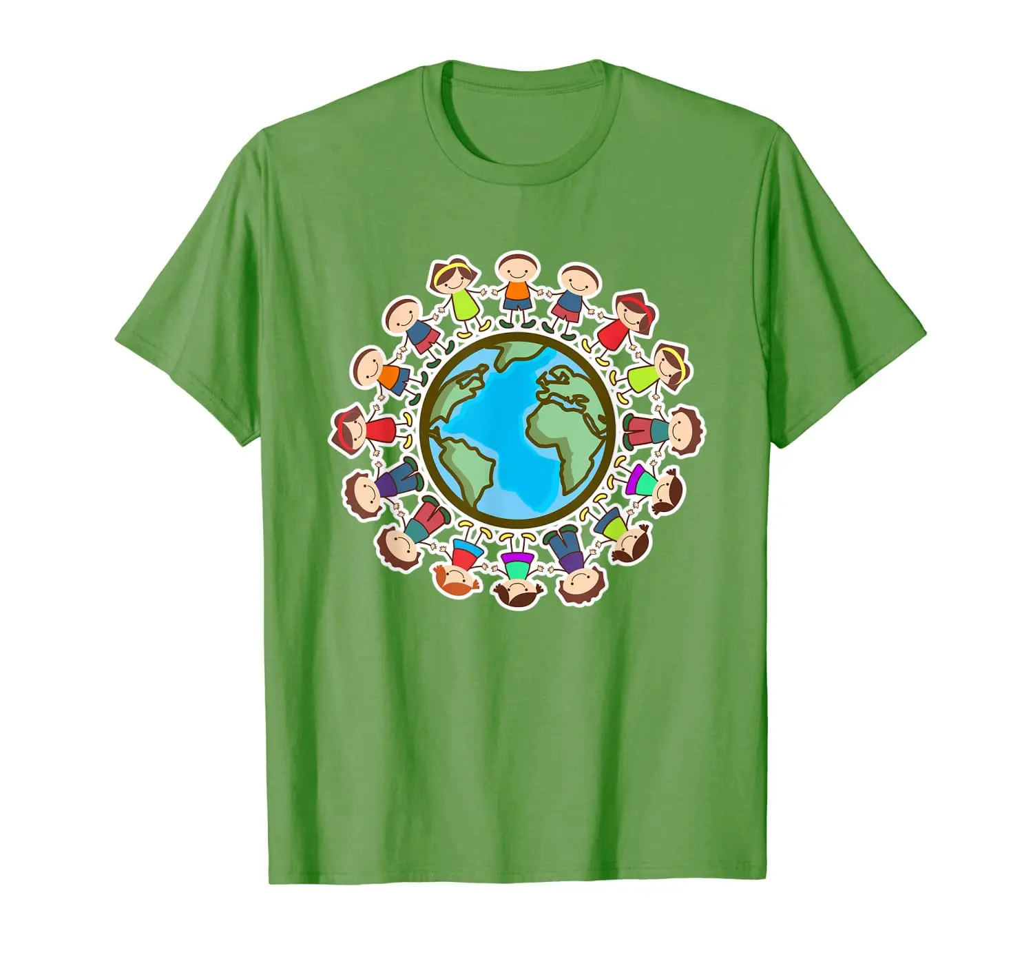 

Kids Around The World Earth Day T Shirt Gift Protect Planet
