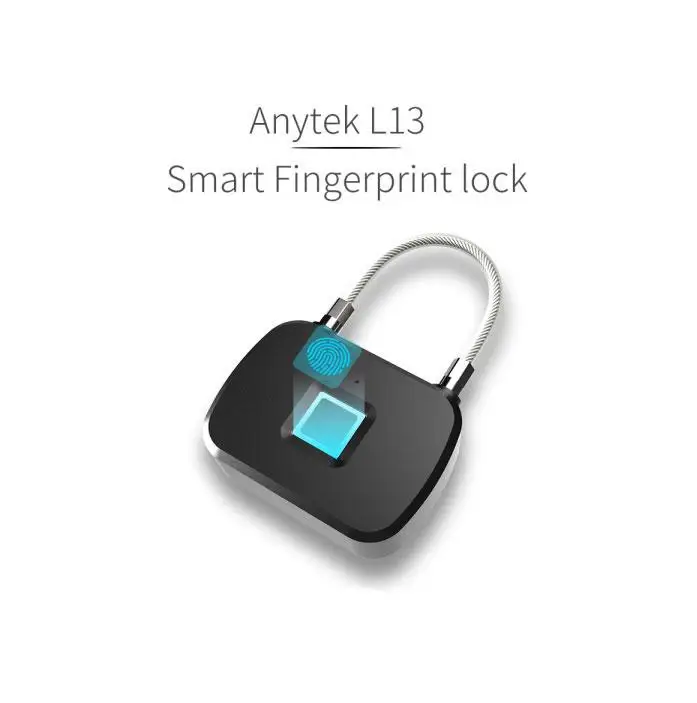 

Security Door Lock Smart Keyless USB Rechargeable Fingerprint Padlock For Locker Sports School Zinc alloy Metal(No Key App Lock)