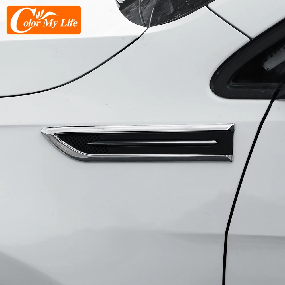 Боковая Модифицированная наклейка из АБС-пластика для автомобилей Fiat 500 Punto C4 Renault