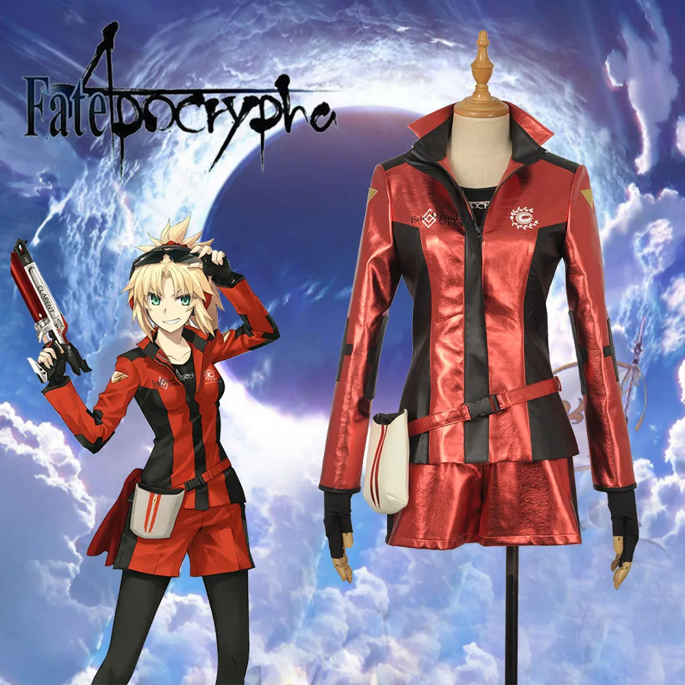 Игра FGO 4th anniversary Joan Of Arc Косплей Костюм на заказ бордовая гоночная форма Одежда для