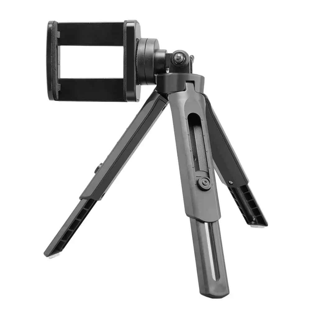 

Mini Telescopic Smartphone Video Tripod Stand Handle Grip Compact Selfie Stick Stabilizer Tripod for Phone Clip