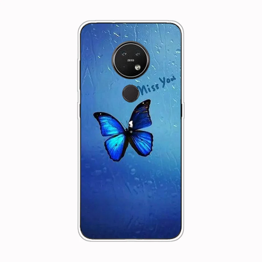 Чехол для Nokia 7 2 чехол мягкий силиконовый из ТПУ телефона противоударный бампер