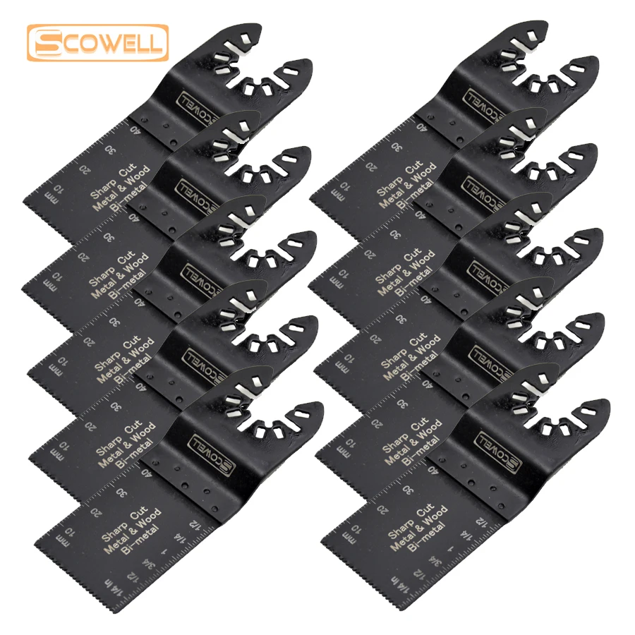 100PCS Wholesales Price Bimetal 34mm Oscillating Multi Tools Saw Blades For Wood and Nails Soft Metal