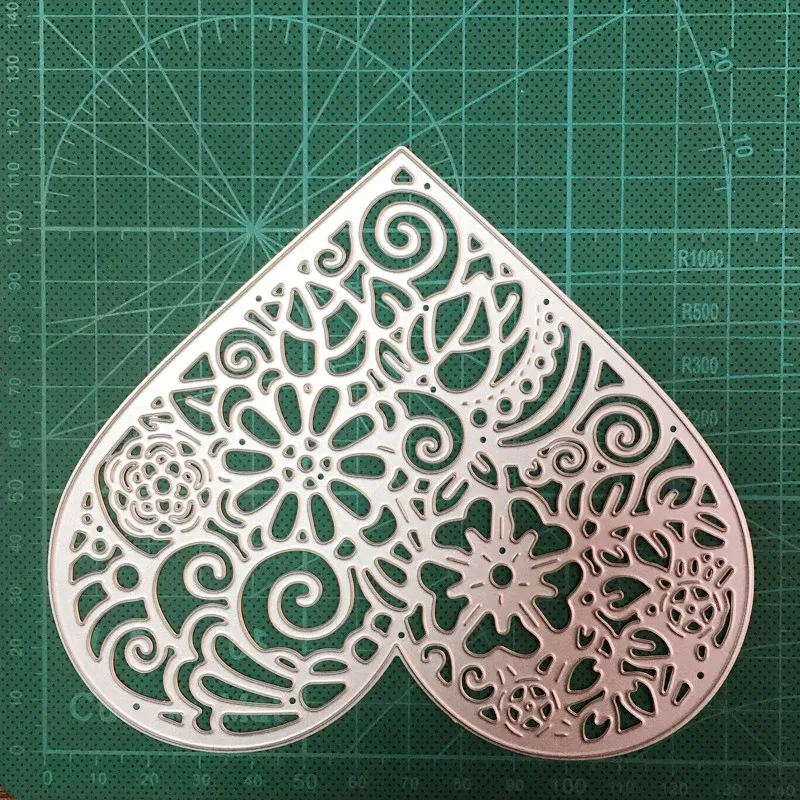 

Flower Heart Frame Metal Cutting Dies Scrapbooking Stencils dies DIY Album Card Decoration Embossing Die Cut Craft Dies 2020 NEW