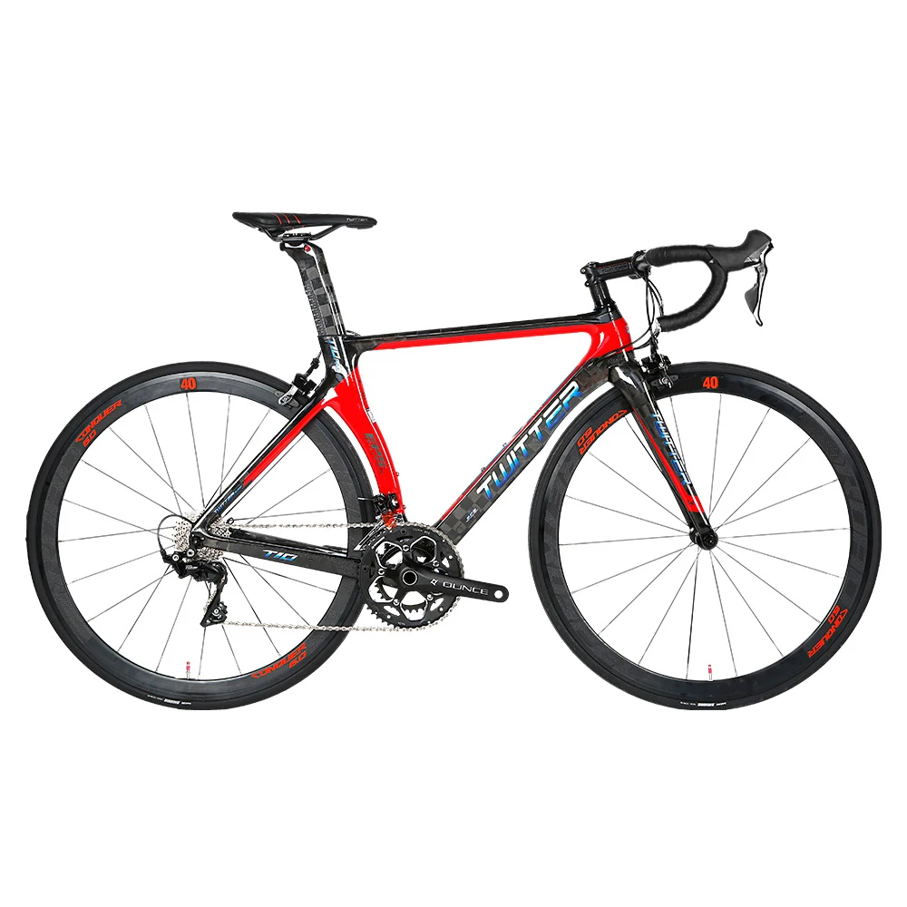 

TWITTER bicycle T10 road bike for men RIVAL-22speed Small set of crankset aluminum wheels 700c carbon fiber road bike bicycle