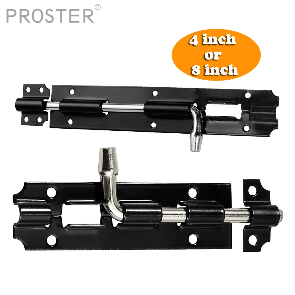 Proster 4 шт. болт башни Lacth большой сад ворота сарай раздвижные двери замок дюйма/8