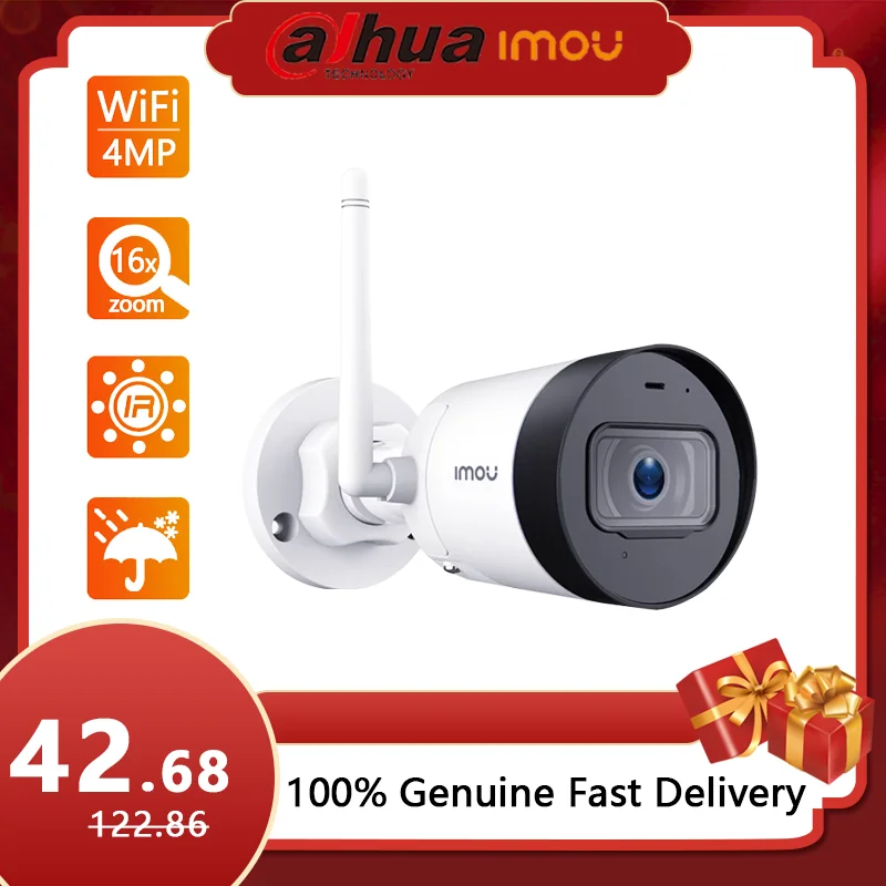 

Dahua Imou Bullet Lite 4MP Waterproof Wifi Camera Built-in Microphone Night Vision Video Camera Baby Monitor with Camera
