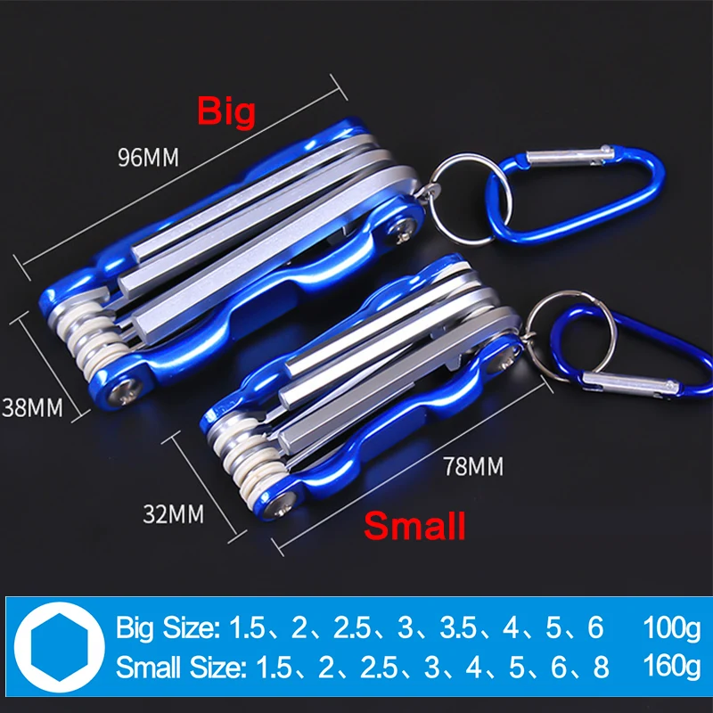 Портативный складной ключ набор шестигранные Trox разводной раздвижной гаечный