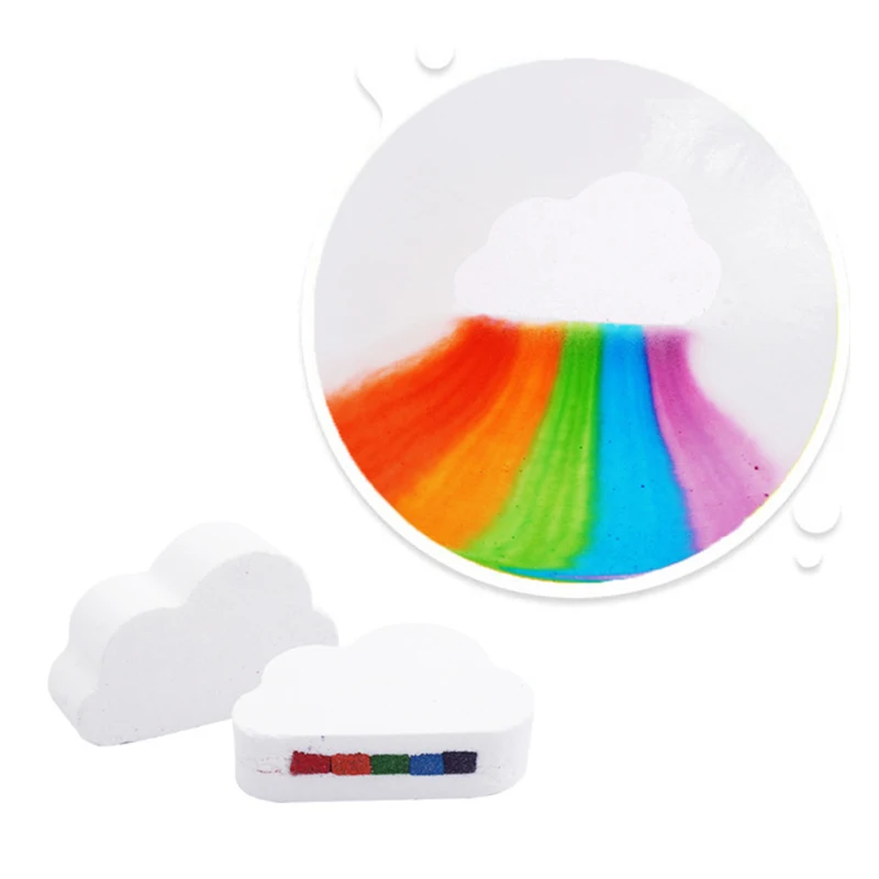 

4 Styles Rainbow Exfoliating Bombs Care Body Moisturizing Massage Skin Brush Bath Ball Cleaner Stress Relief Spa