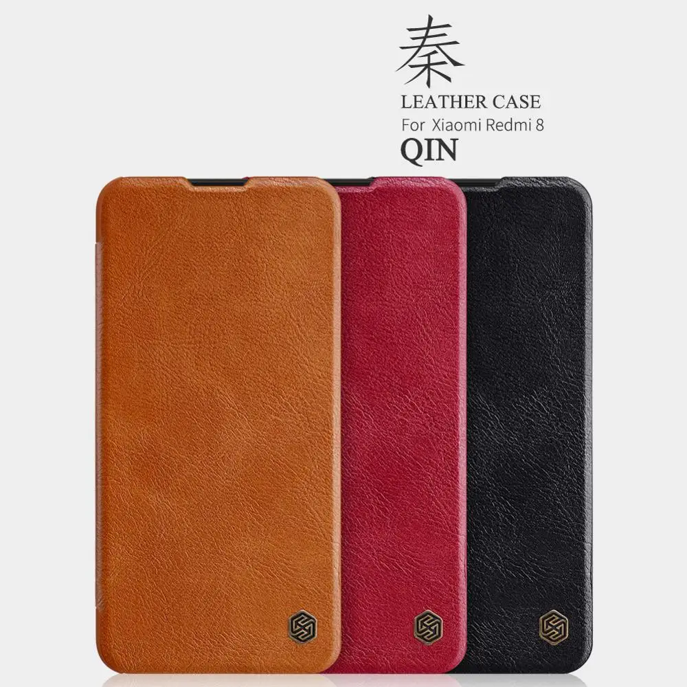 Чехол NILLKIN QIN Series для Xiaomi Redmi 8 винтажный откидной бумажник 6 22 дюйма задняя крышка