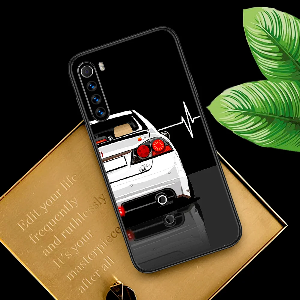 

HONDA Car Phone Case For Xiaomi Redmi Note 7 8 8T 9 9S 4X 7 7A 9A K30 Pro Ultra black Waterproof Soft Hoesjes Silicone Cover 3D