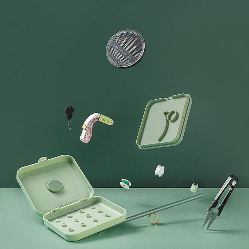 

Multifunction Stitch Knitting Tool Accessories Knitting Needles Sewing Kit Tool Craft Kit Home Small Magnetic Sewing Box DIY