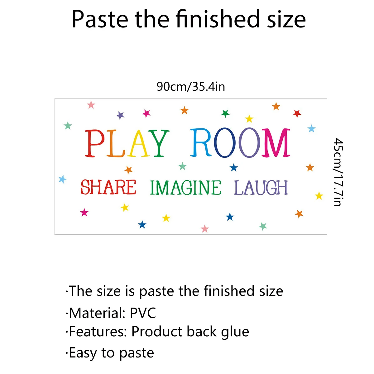 

Creative English Play Room Wall Stickers Kids Room Nursery Decoration Wall Decals Bedroom Living Room Bedroom Decor Wallpaper