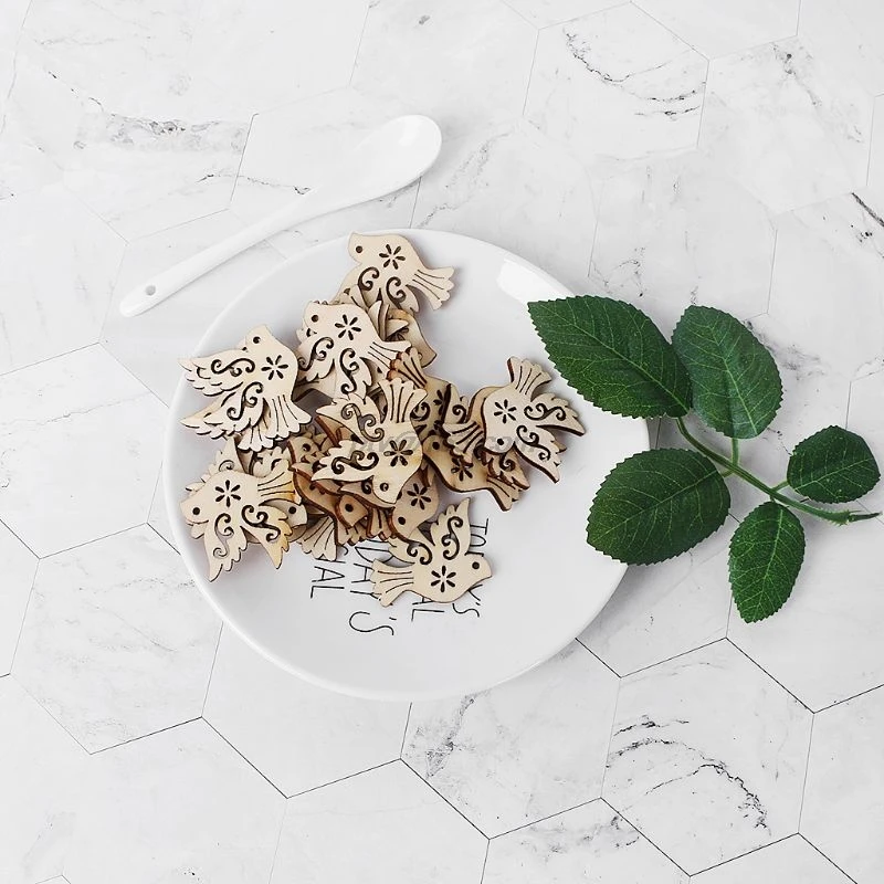 50 шт. деревянные украшения для голубей|Поделки из дерева| |