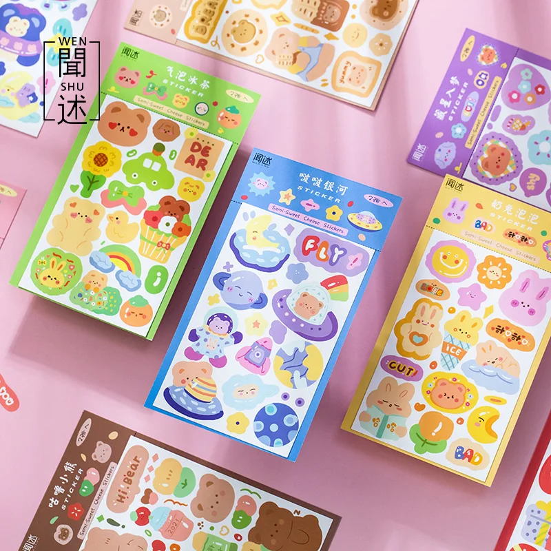 2 предмета альбом для стикеров милый маленький наклейки &quotмедведь&quot журнал