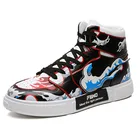 Пара Аниме обувь модный бренд мультфильм Мужчины Женщины Повседневная обувь уличная мода спорт Вулканизированная обувь для женщин новые Zapatos Hombre