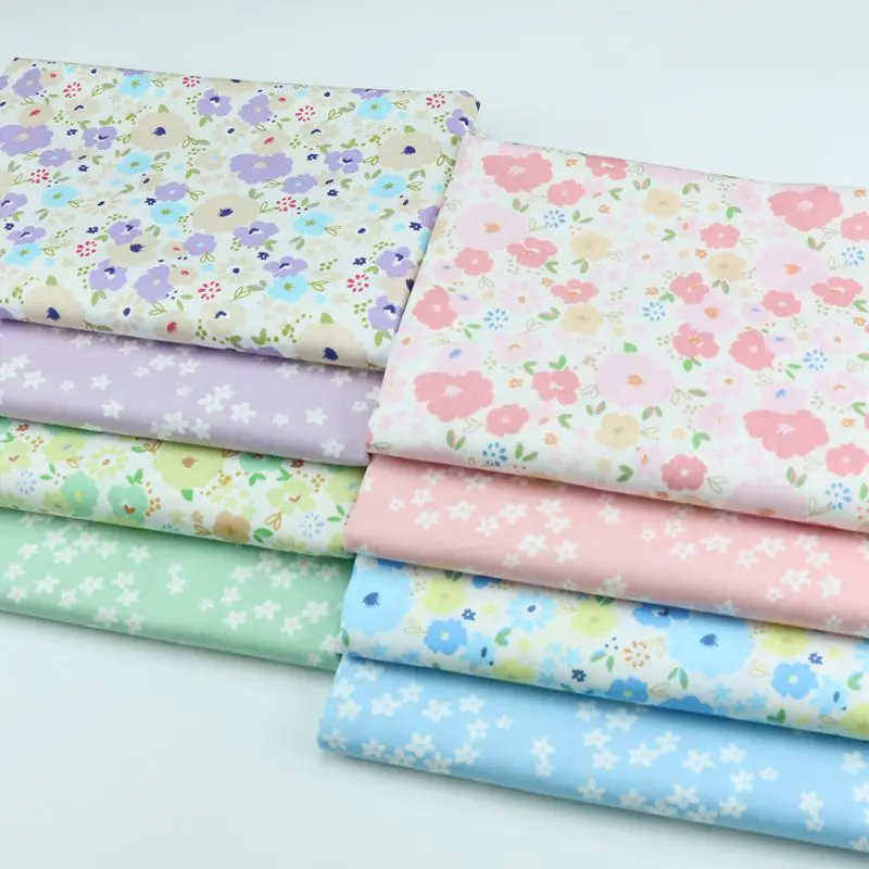 50x40cm красивые с цветочным принтом хлопчатобумажная ткань толстая четверть