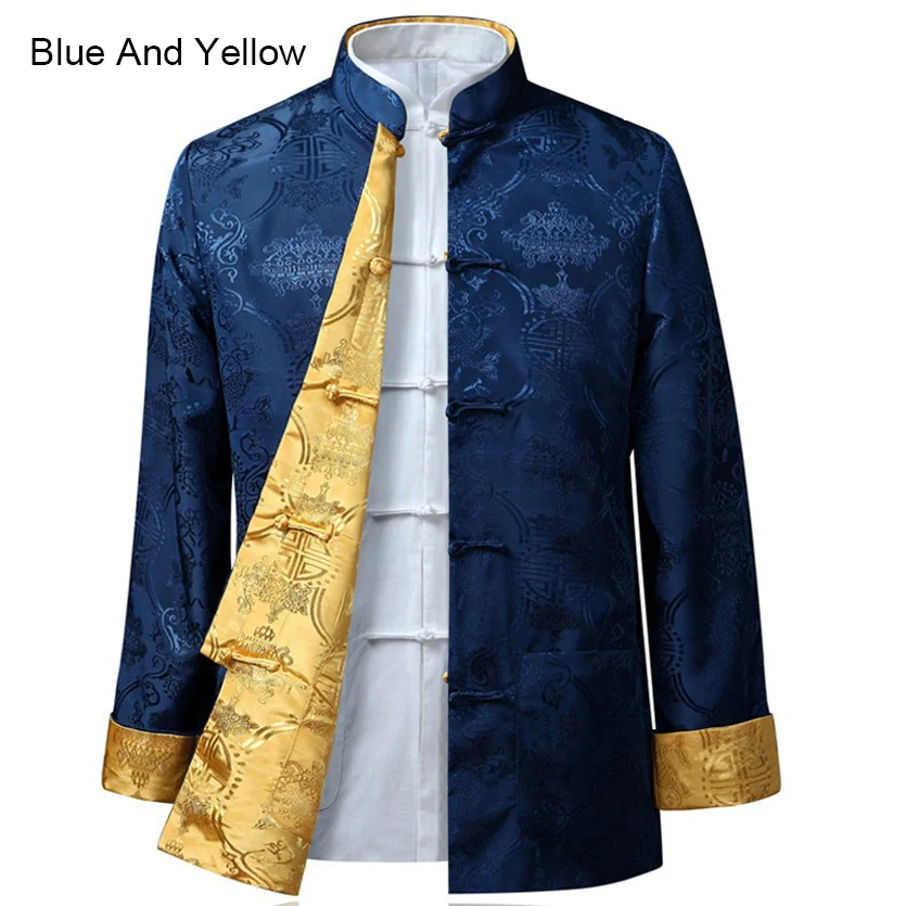 Suit 10colors Chinese Style Blouse Shirt Traditional Clothing Fo Rmen's Jacket Kung Fu Both Sides Party | Тематическая одежда
