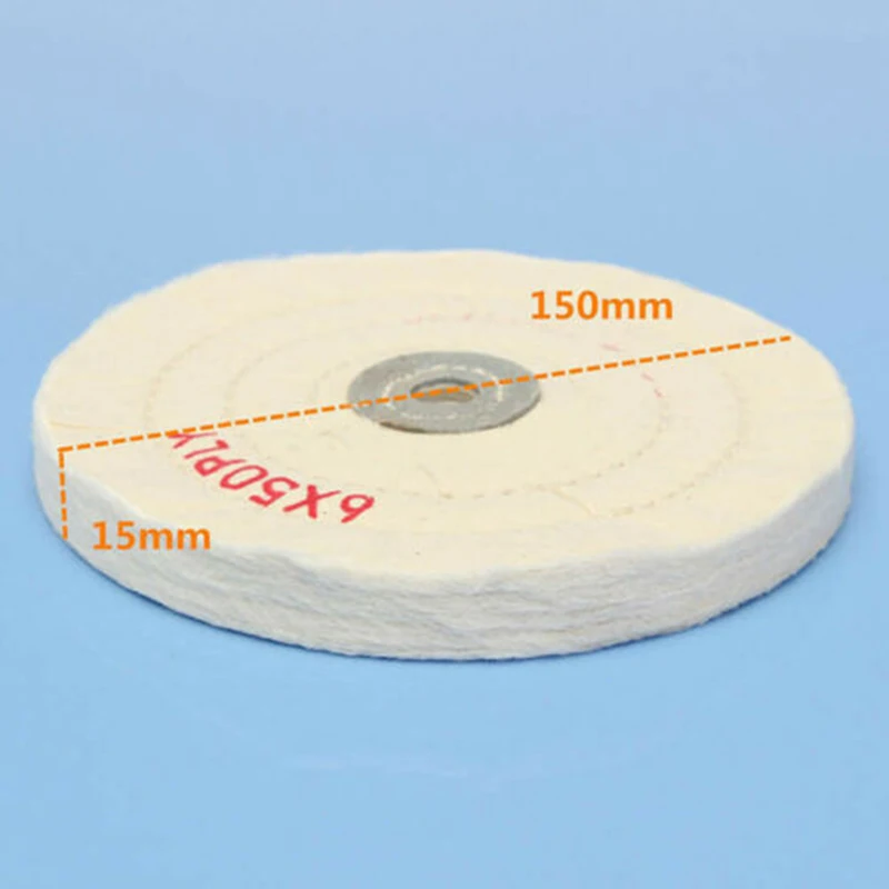 

6 Buffing Wheel Muslin Polishing Wheel Buff For Polishing Jewelry Tool White