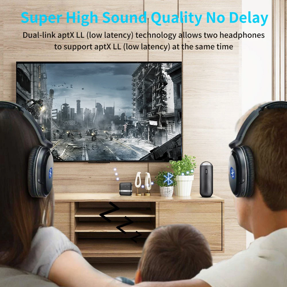 

2 in 1 Bluetooth 5.0 RCA Receiver Transmitter 3.5mm Jack Aux Optical Fiber BT CSR8675 Audio Adapter Support APP Control