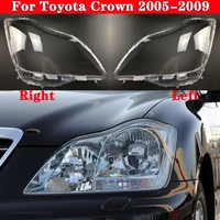 car front headlight cover for toyota crown 2005 2009 headlamp lampshade lampcover head lamp light covers glass lens shell caps