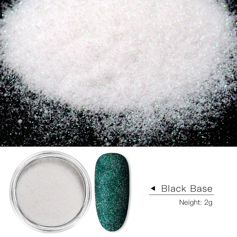 0.2g Ice Transparent Mirror Nail Glitter Powder Mirror Glitter UV Gel Pigment Magic Chrome Dust 6 Colors Nail Art Decorations - Цвет: W4942