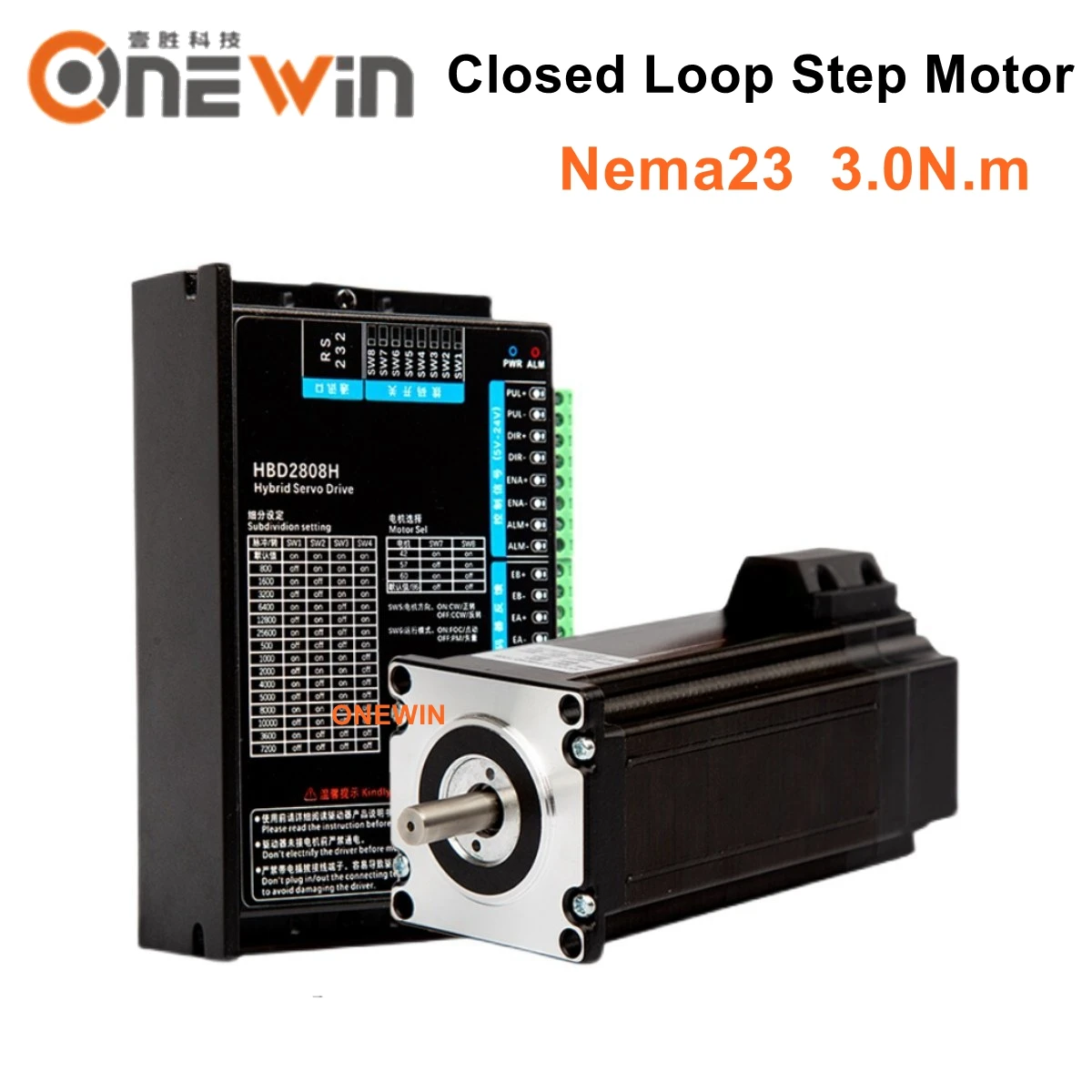 2 Фаза Nema23 3N.m 3.2N.m замкнутый контур шаговый двигатель комплект 57 мм 57HB250-100B 57HB250-112B с