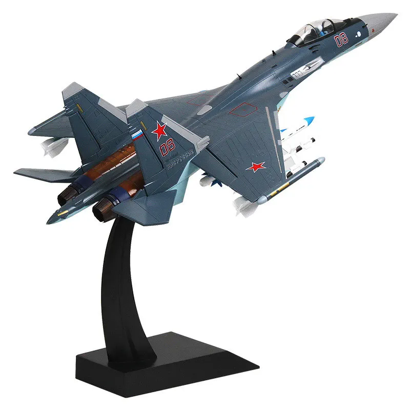 

1:48 Russia Air Force Su35 Su-35 fighter Model Metal aircraft Military plane toys Military enthusiast collection model airplane
