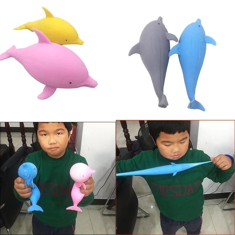 Сжимаемая игрушка в виде дельфина для разбивания сжимаемая кавайная детская