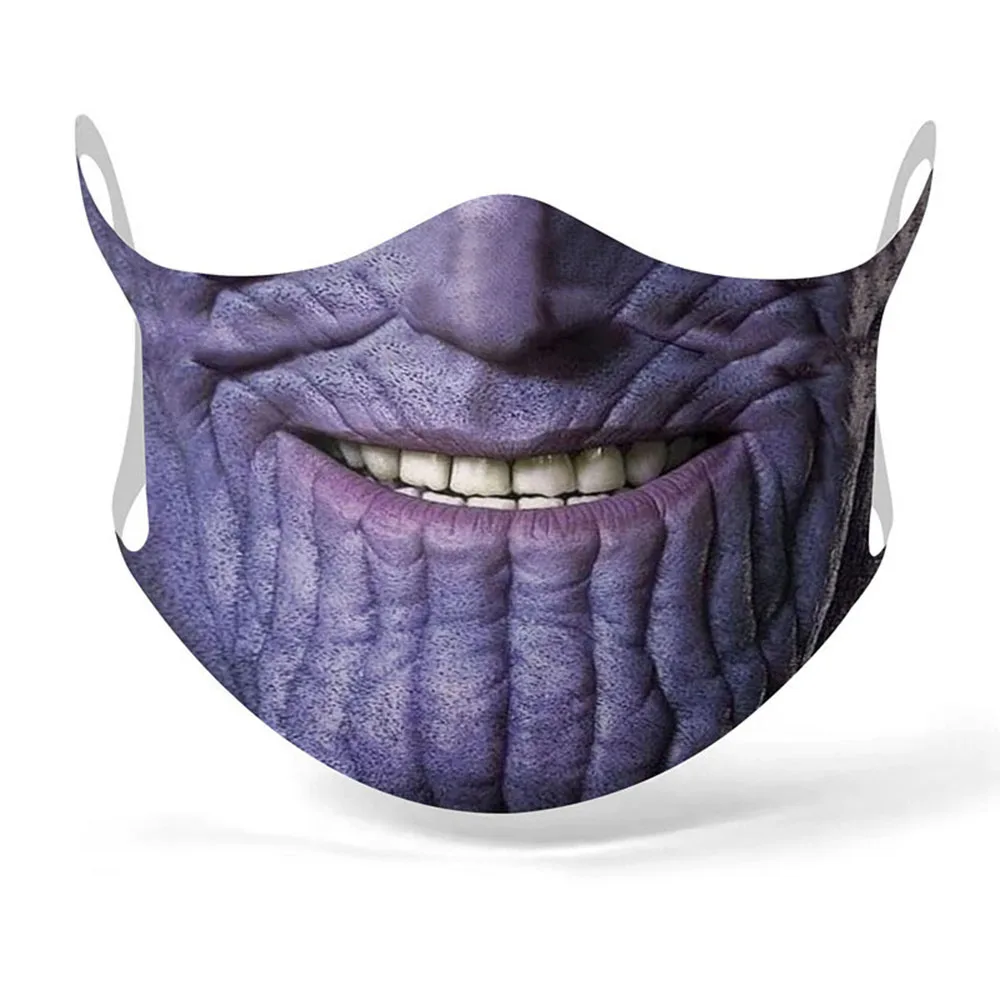 Halloween Funny Cosplay Women Men Masks Clown Hannibal-Hulk Face Mouth Decoration Dustproof Reusable Adult Outdoor Party Mask |