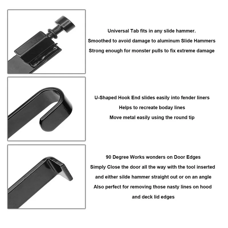 PDR Tools Repair Dent for Door and Fender Edge Repairs paintless dent repair Car Body Removal Kit Paintless Tool | Инструменты
