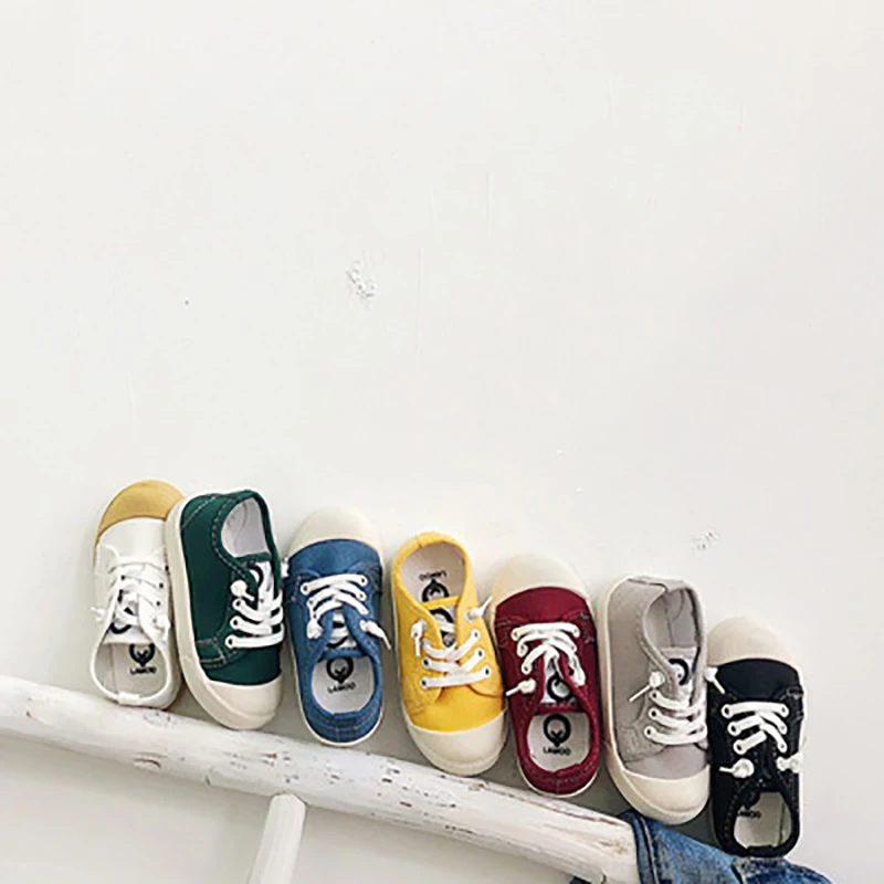 

Кеды Детские парусиновые, мягкие кроссовки, повседневная обувь для мальчиков и девочек, яркие цвета, 21-30, весна-лето 2021