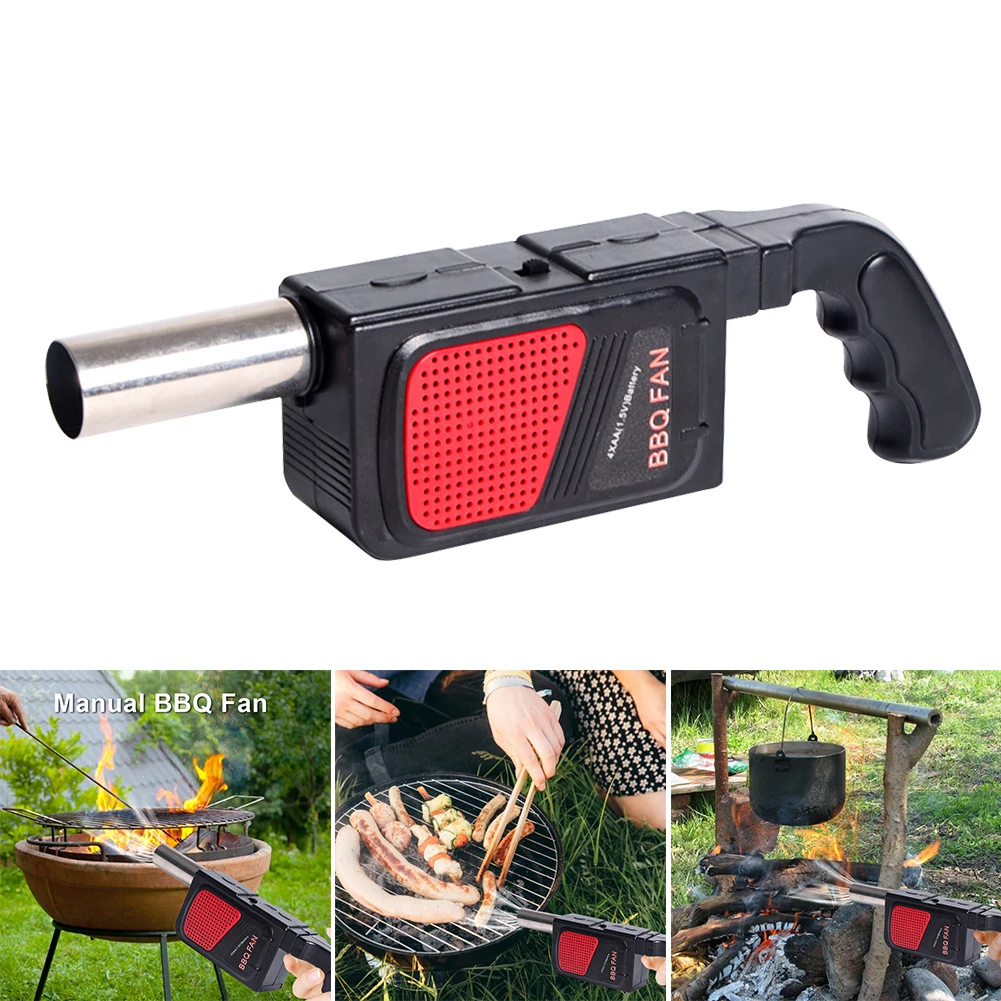 

Portable Handheld Electricity BBQ Fan Cooking Fan For Outdoor BBQ Picnic Air Blower Cooking Stove Tool Kitchen Accessories