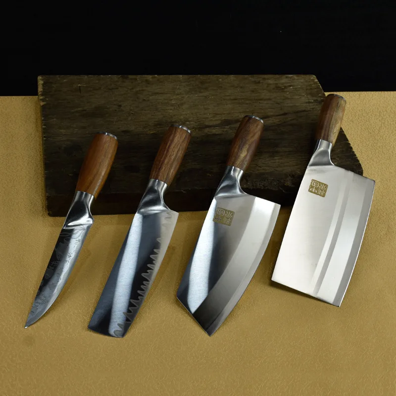 

Набор столовых приборов из нержавеющей стали набор кухонных ножей бытовой sharp комплектов режущих ножей, набор кухонных ножей шеф-повара нож...