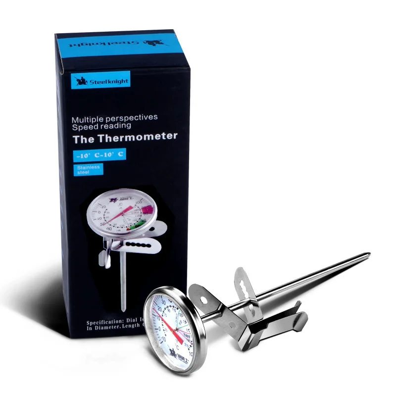 

Coffee Thermometer Kitchen Stainless Steel Probe Food Tea Water Meat Milk Instant Coffee Latte Foam BBQ Temperature Tester Home