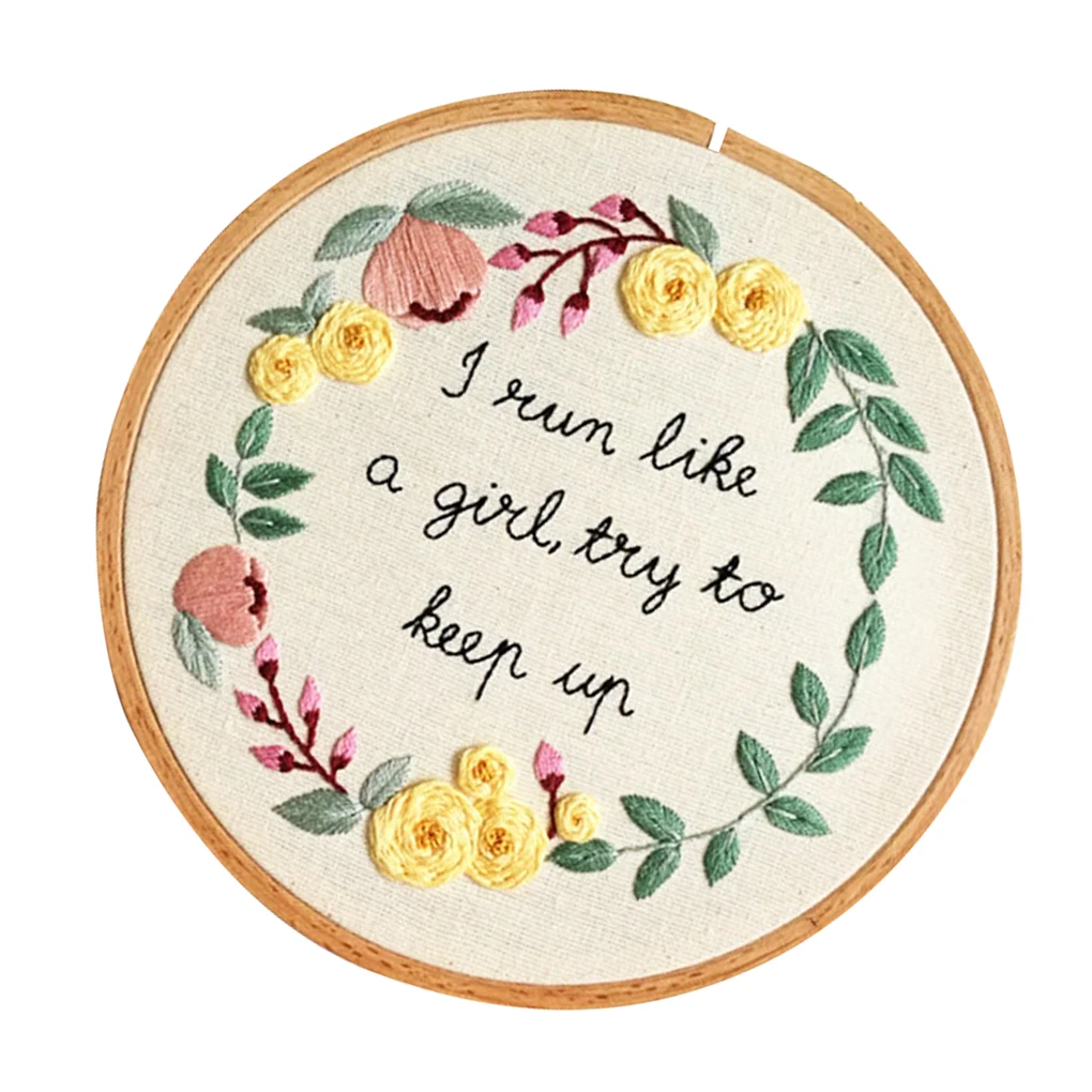 

Three Dimensional Flower DIY Cloth Embroidery Kit Beginner Gift Floral Needlework Home Decoration Cross Stitch