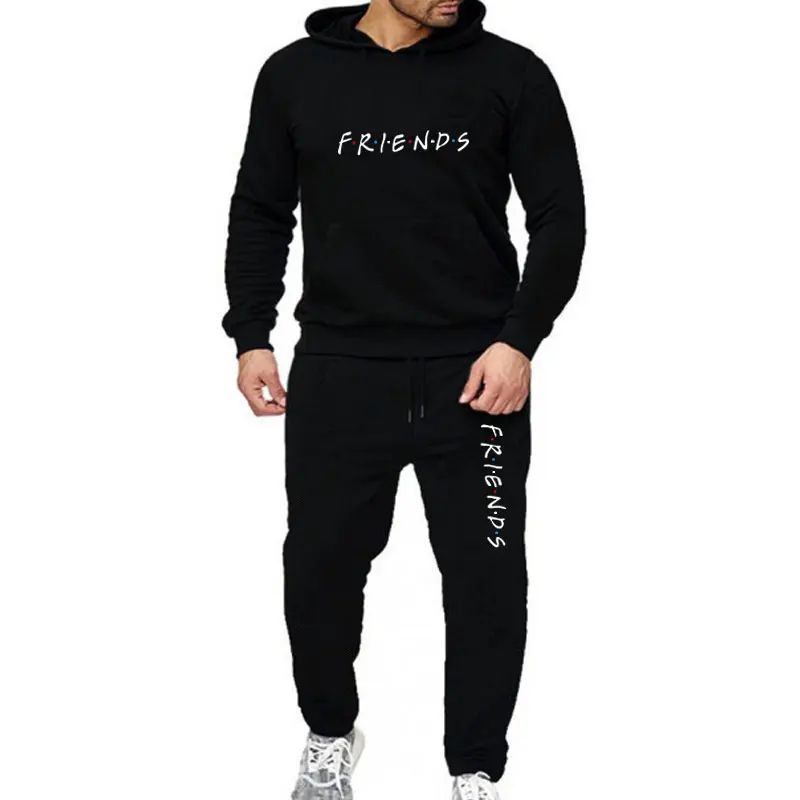 Комплект для друзей с худи осенне зимний комплект из 2 предметов тренировочный