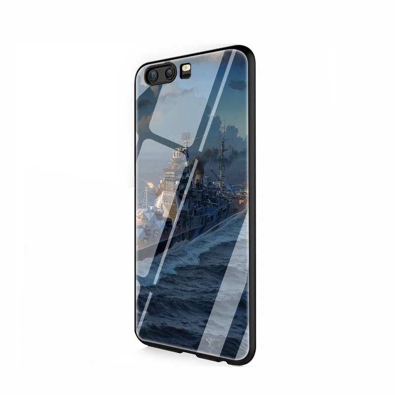 EWAU World of Warships чехол из закаленного стекла для телефона для huawei Y6 Y9 mate 20 Honor 7A 8X9 10 Lite Pro - Цвет: G8