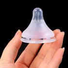 1 чехол из поликарбоната и силикона мягкий жидкость безопасности соски-пустышки натуральный гибкие запасные аксессуары для Широкое Горлышко бутылки из-под молока,