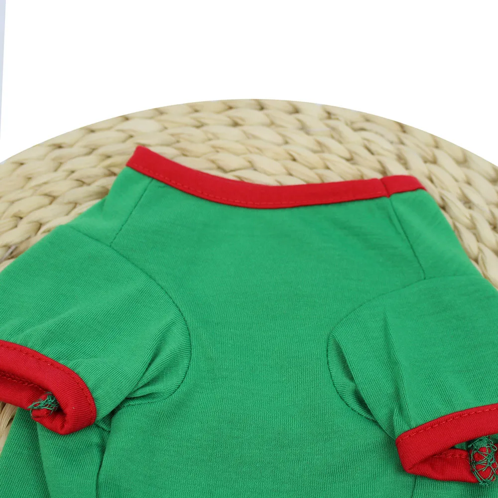 Pet Dog Clothes Christmas Costume Cute Cartoon Clothes For Small Dog Cloth Christmas Clothing Polyester T shirt Puppy Costume
