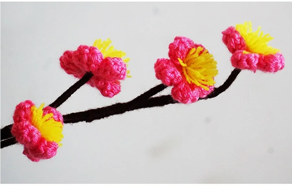 Ручной Работы Цветочная композиция цветок сливы искусство домашнее украшение