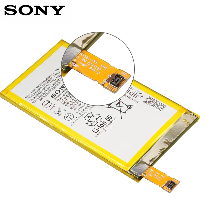 SONY LIS1561ERPC телефон Батарея 2600 мА/ч, для SONY Xperia Z3 Compact Z3 мини C4 M55W D5833 D5803 SO-02G Z3 мини Batteria